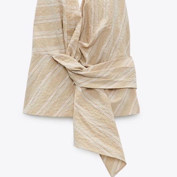 ZARA STRIPED HALTER TOP - Picture 7 of 12